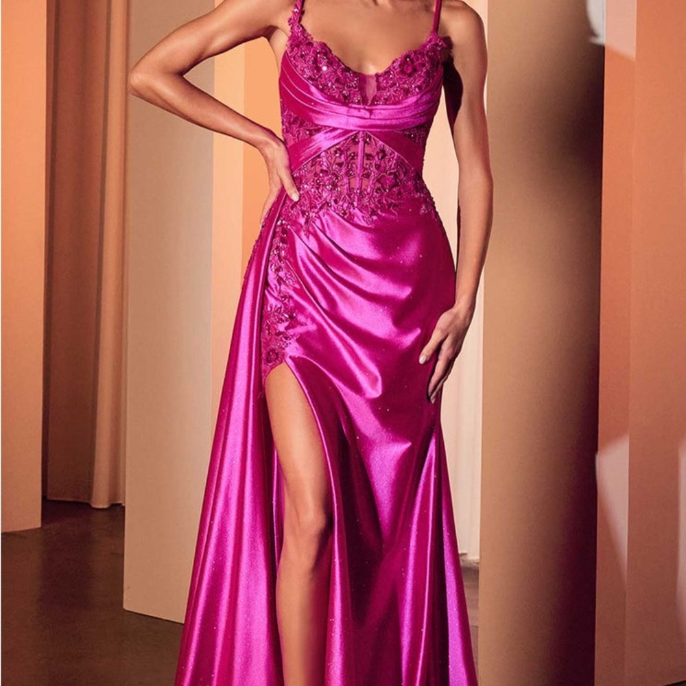 Elegant Fuchsia Prom Dress